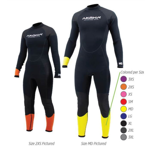 AKONA RENTAL WETSUIT 3 MM FULL